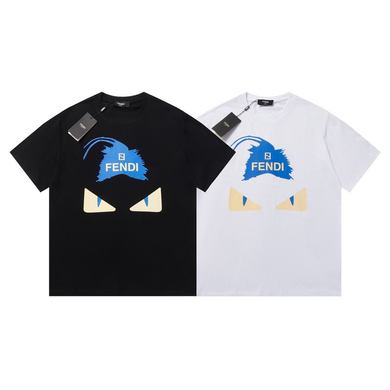 Футболка Fendi World View "White" фото № 4