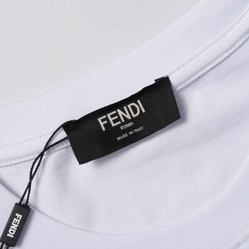 Футболка Fendi World View "White" фото № 6