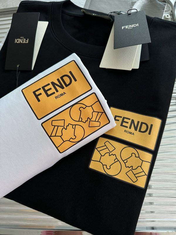Футболка Fendi Caricature "White" фото № 5