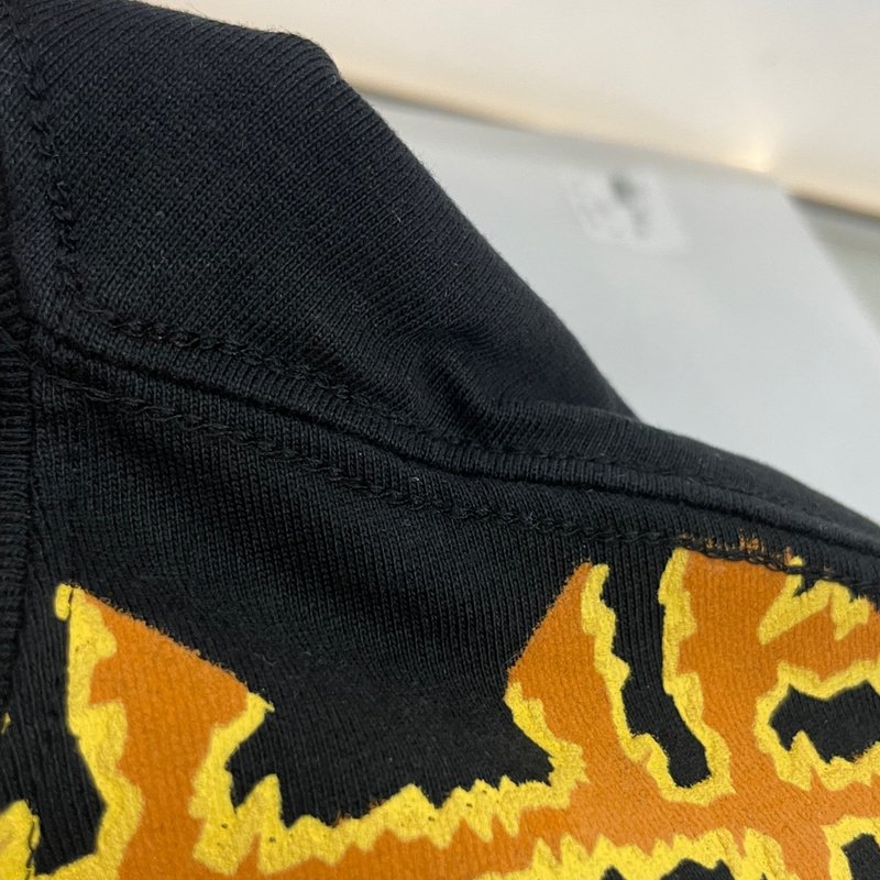 Футболка Fendi Fire Letter Print "Black" фото № 3