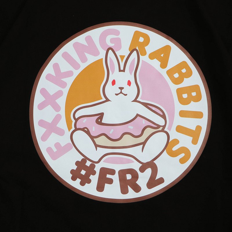 Футболка FR2 Rabbit In A Donut "Black" фото № 4
