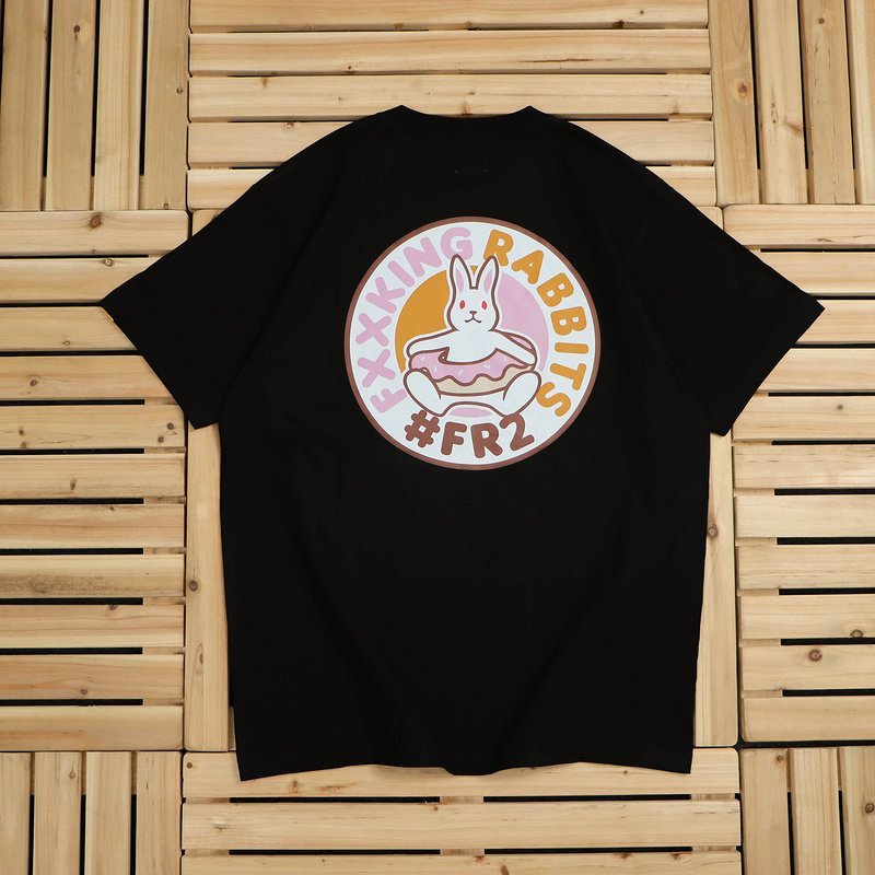 Футболка FR2 Rabbit In A Donut "Black" фото № 2