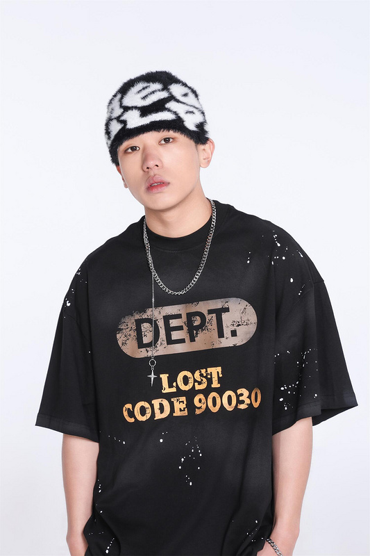 Футболка Gallery Dept Lost Code "Black" фото № 2