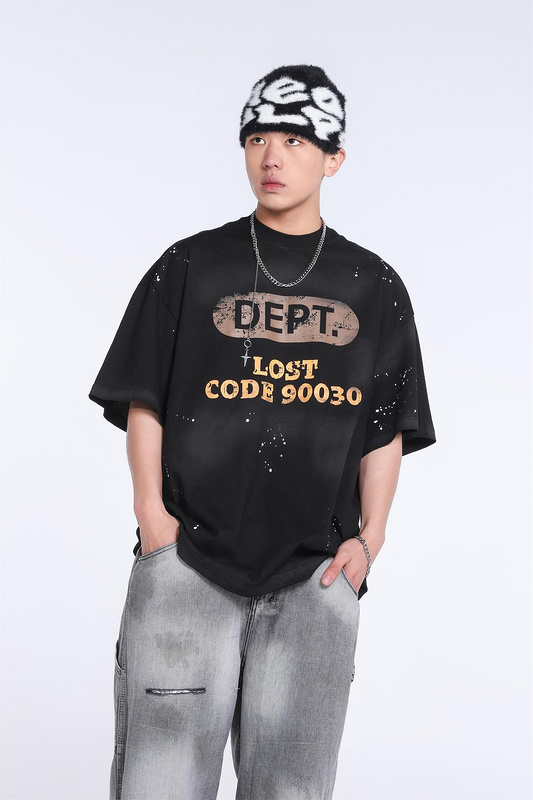 Футболка Gallery Dept Lost Code "Black" фото № 5