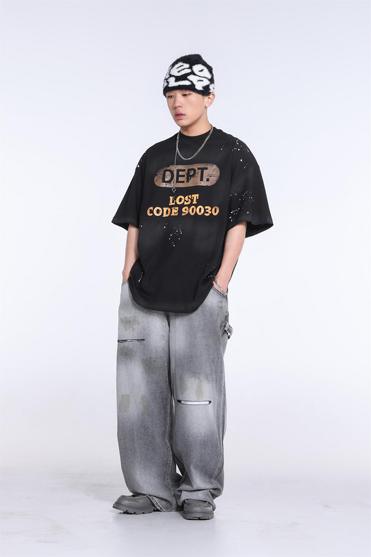 Футболка Gallery Dept Lost Code "Black" фото № 6