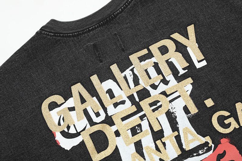 Футболка Gallery Dept Culture "Black/Gray" фото № 3