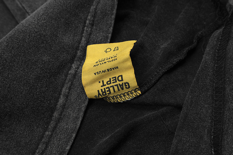 Футболка Gallery Dept With Warning Sign "Black/Gray" фото № 7