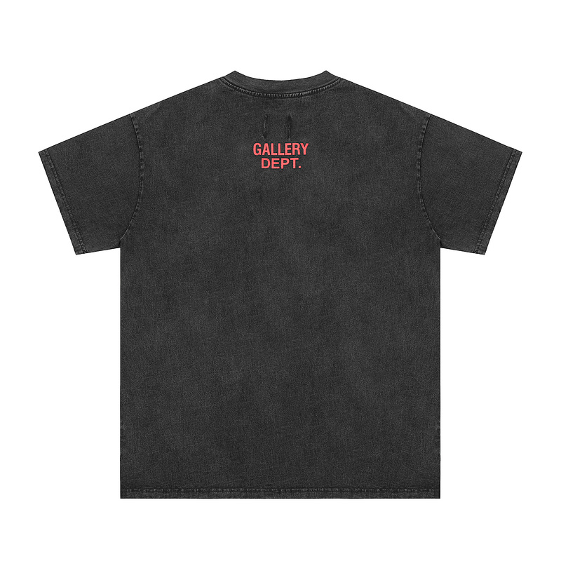 Футболка Gallery Dept With Warning Sign "Black/Gray" фото № 4