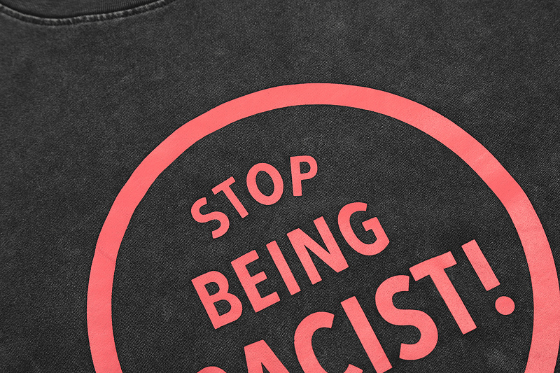 Футболка Gallery Dept With Warning Sign "Black/Gray" фото № 2