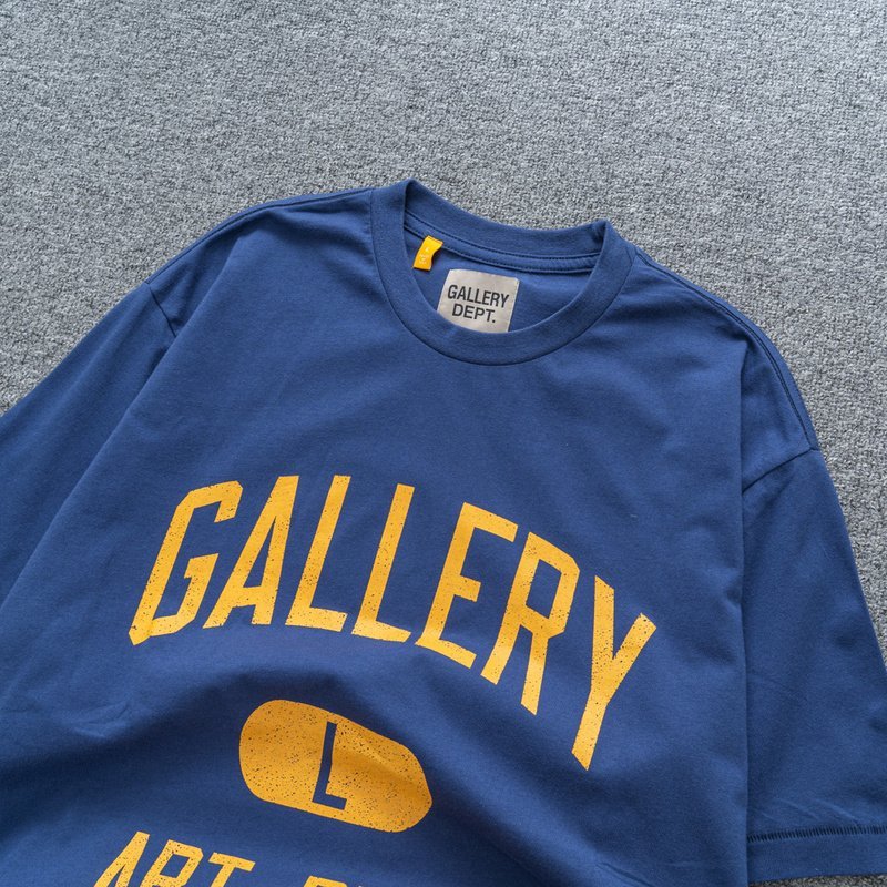 Футболка Gallery Dept With Size Print "Blue/Yellow" фото № 5