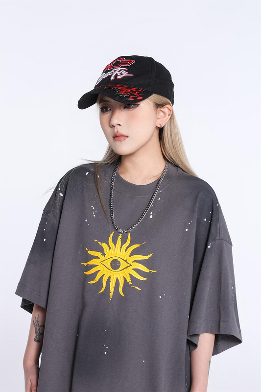 Футболка Gallery Dept Sun Eye "Dark Grey" фото № 4