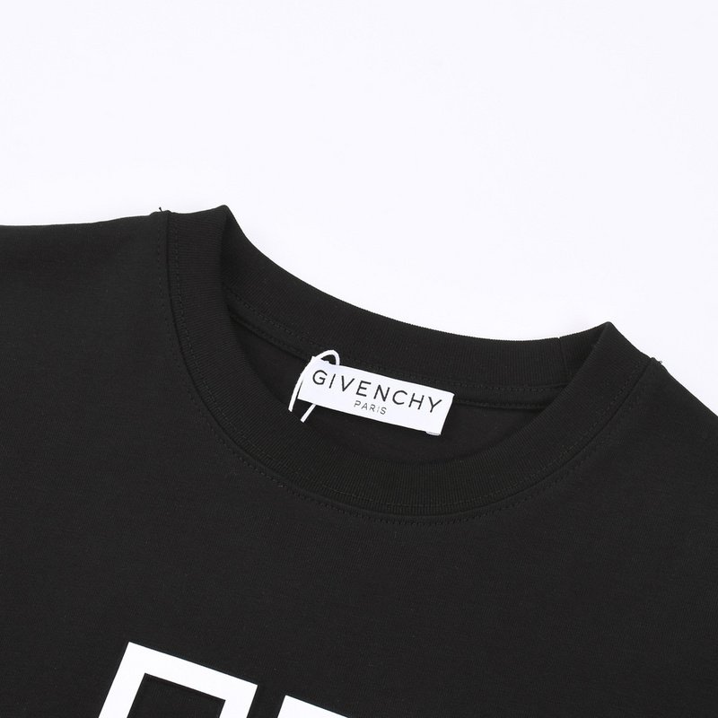 Футболка Givenchy Style 2023 With Logo "Black" фото № 2