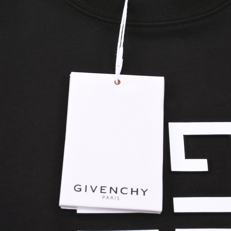 Футболка Givenchy Style 2023 With Logo "Black" фото № 3