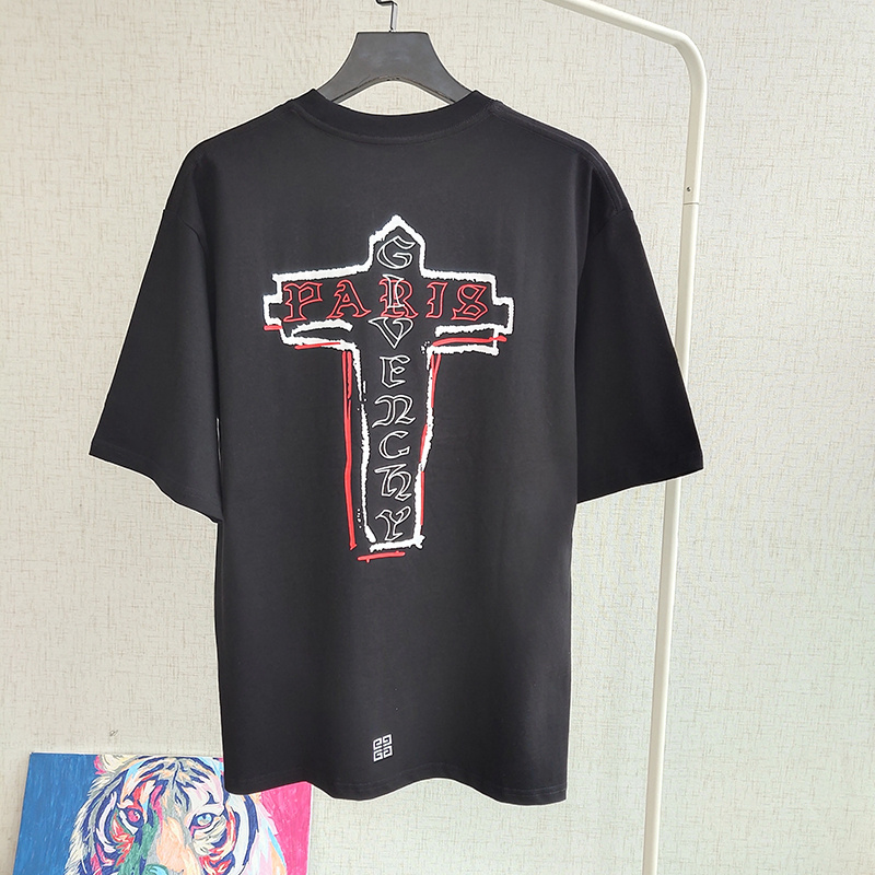 Футболка Givenchy Cross On The Back "Black" фото № 2