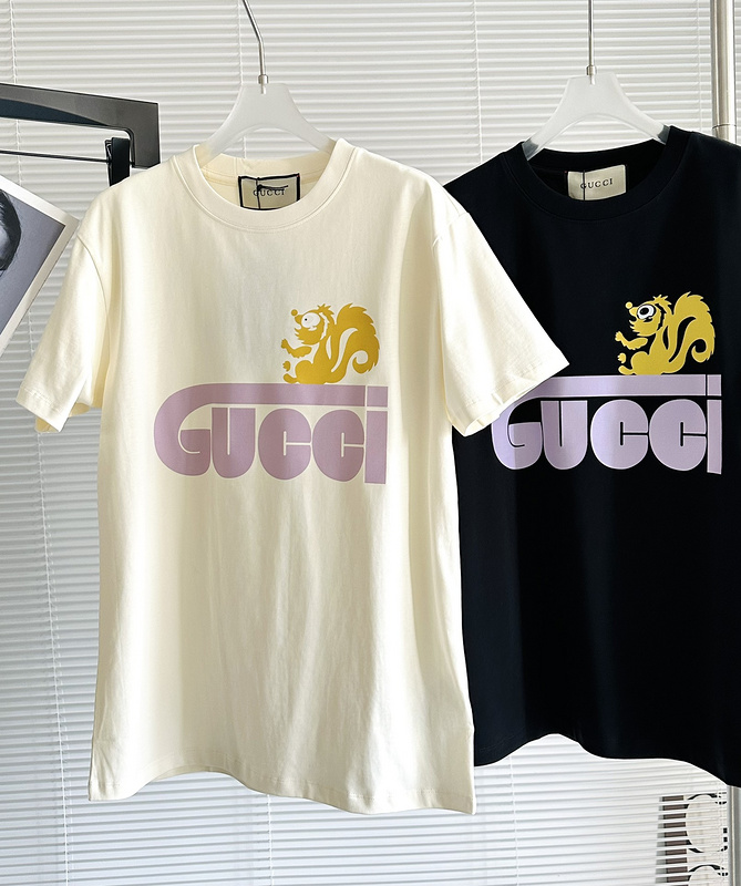 Футболка Gucci Squirrel On The Logo "White" фото № 3