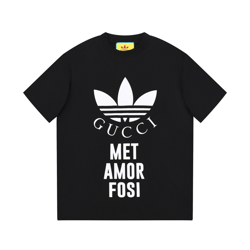 Футболка Gucci X Adidas With The Inscription "Black" фото № 7