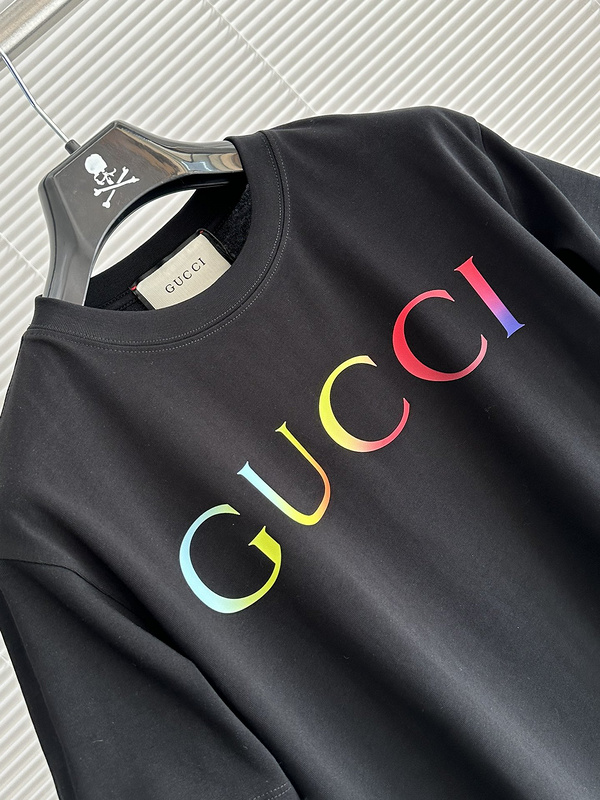 Футболка Gucci Cotton With An Interesting Logo "Black" фото № 2