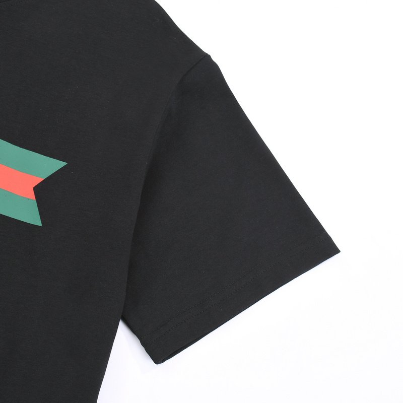 Футболка Gucci With An Abstract Logo "Black" фото № 5
