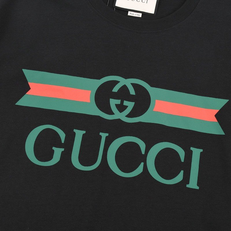 Футболка Gucci With An Abstract Logo "Black" фото № 8