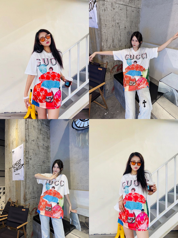 Футболка Gucci Art of People "White, Red" фото № 2