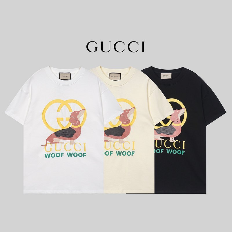 Футболка Gucci Dachshund Print "Black" фото № 3