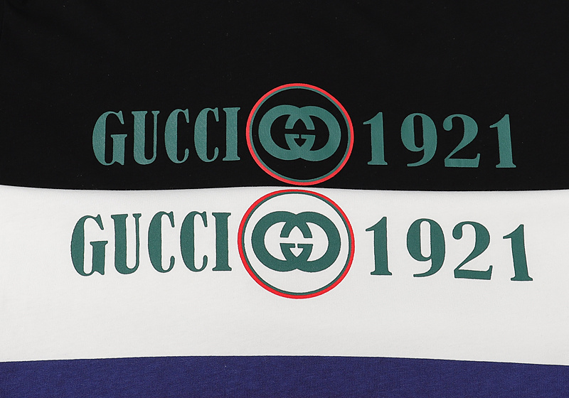 Футболка Gucci With Stripes 1921 "Black" фото № 3