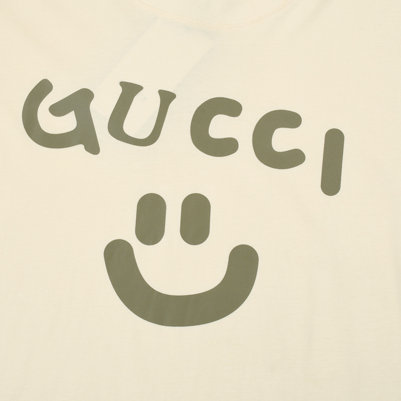 Футболка Gucci Smile "Beige" фото № 5