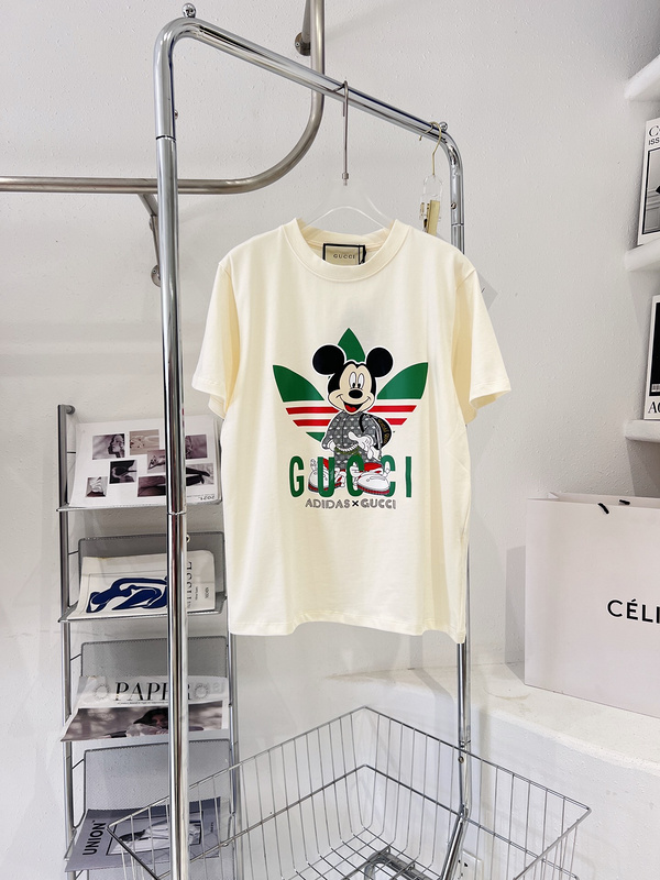 Футболка Gucci x Adidas Flip Logos "Cream" фото № 2