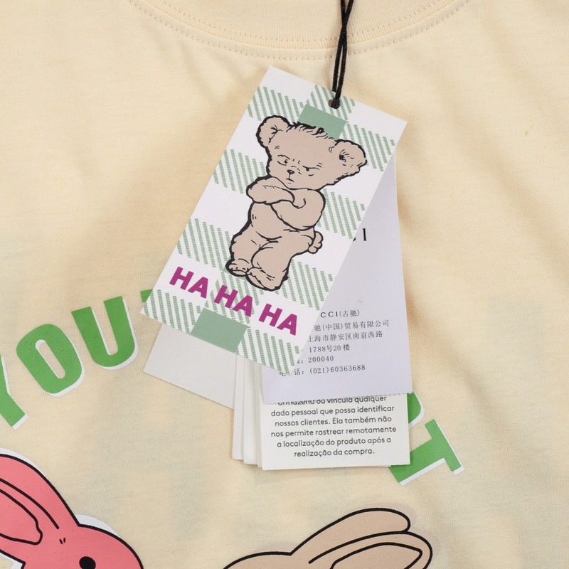 Футболка Gucci Two Rabbits "Cream" фото № 4