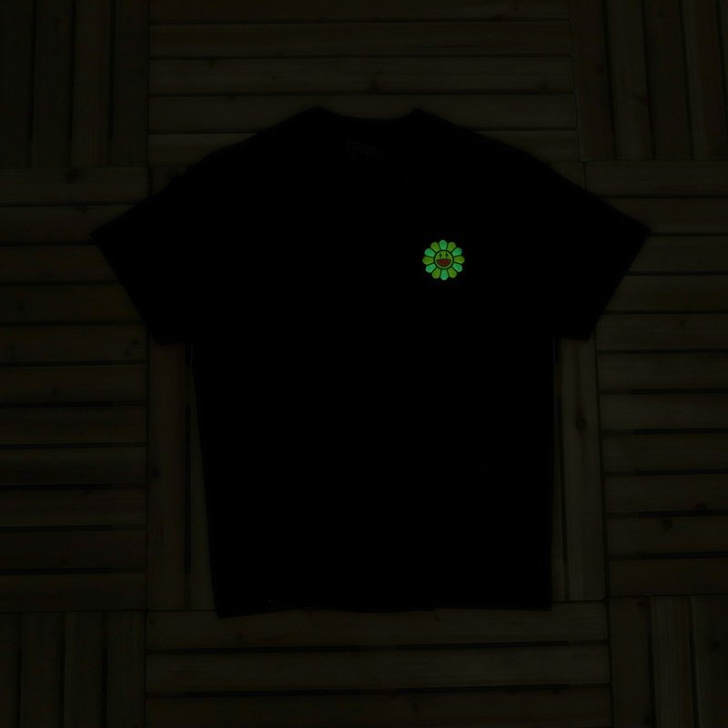 Футболка JBalvin Flower With Green Petals "Black" фото № 7