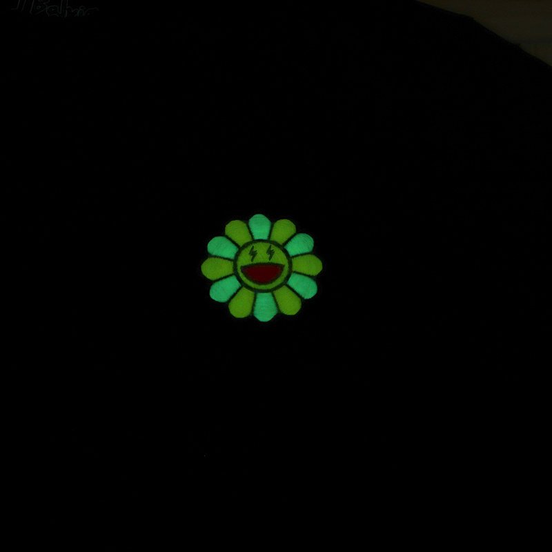 Футболка JBalvin Flower With Green Petals "Black" фото № 8