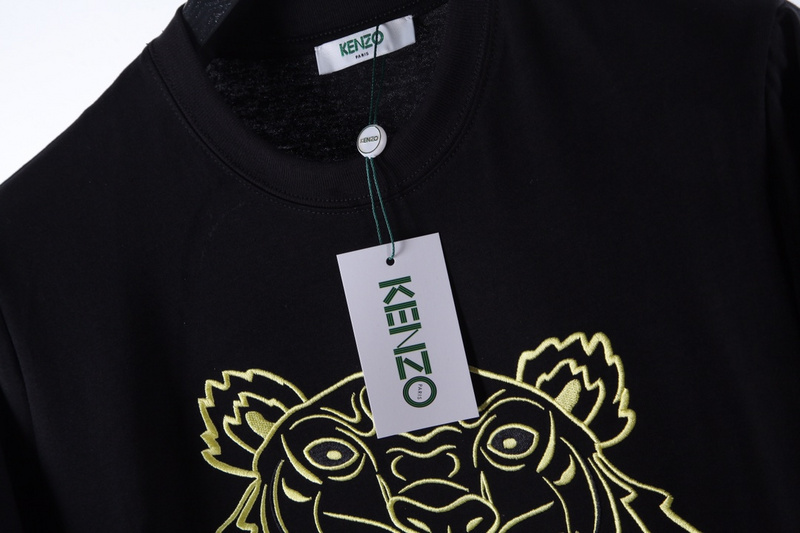 Футболка Kenzo Golden Tiger Print "Black" фото № 4