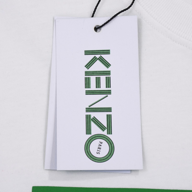 Футболка Kenzo With A Printed Nameplate "White" фото № 6