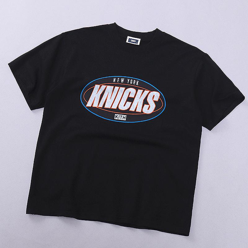 Футболка Kith Knicks Circle Logo "Black" фото № 2