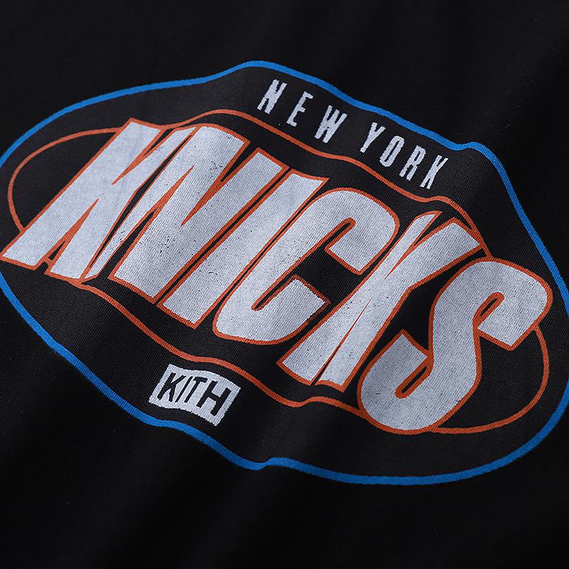 Футболка Kith Knicks Circle Logo "Black" фото № 7