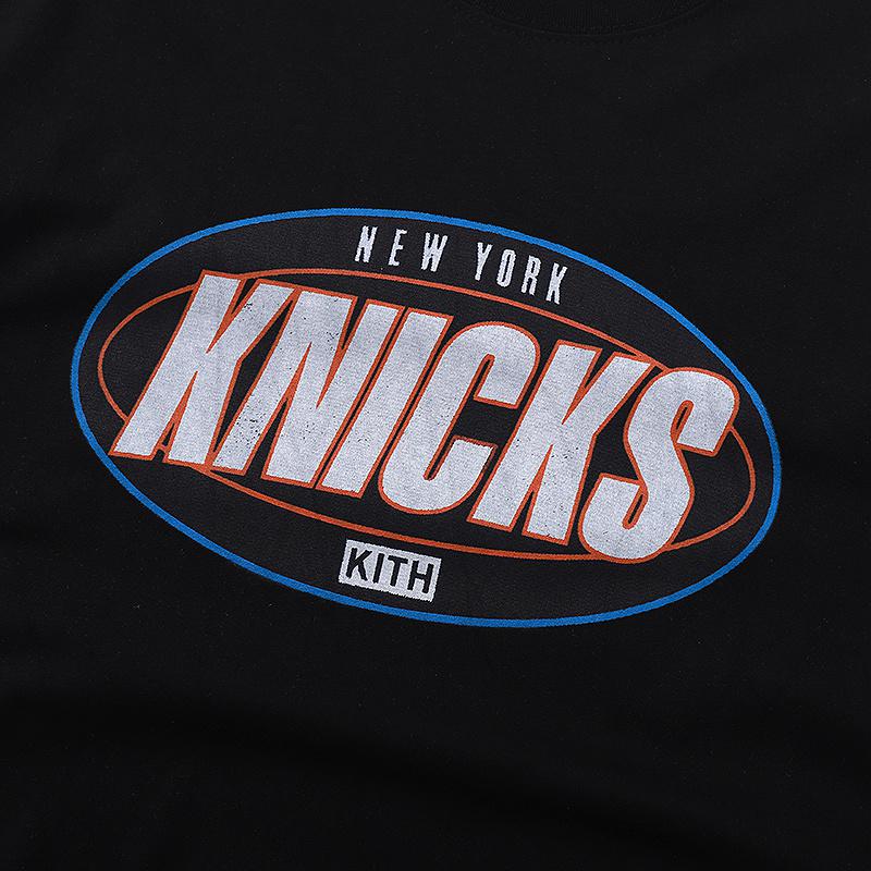 Футболка Kith Knicks Circle Logo "Black" фото № 3