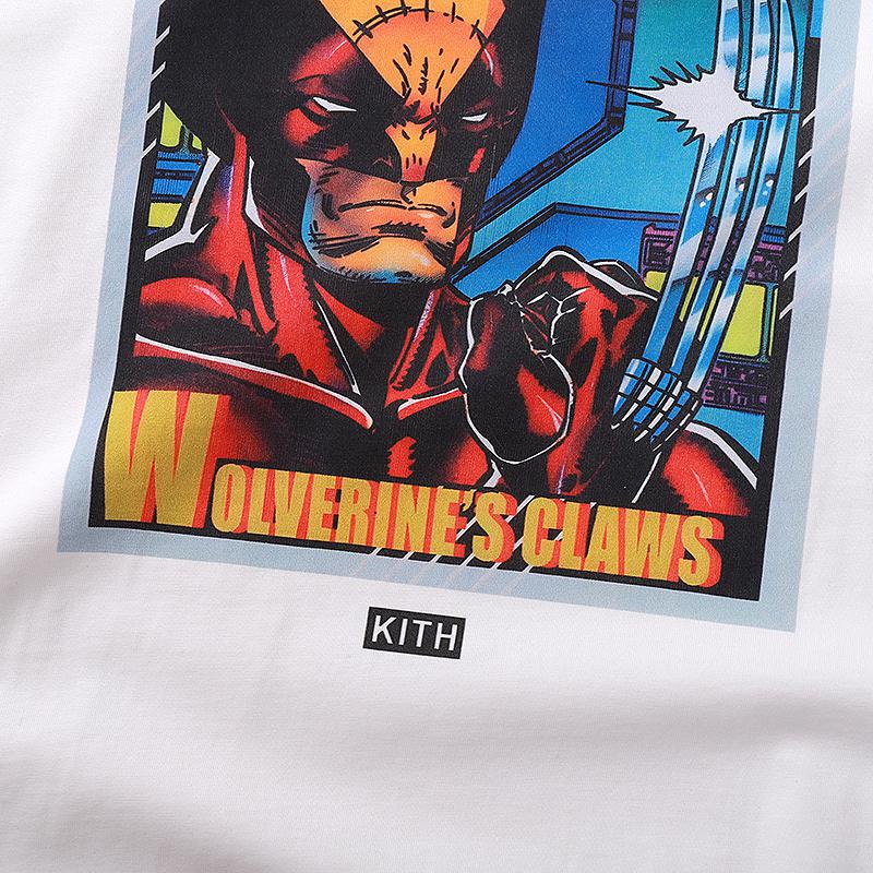 Футболка Kith Wolverine Claws "White" фото № 3