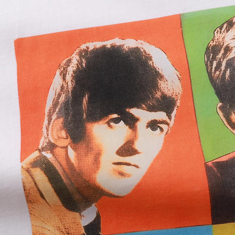 Футболка Kith Beatles Faces "White" фото № 6