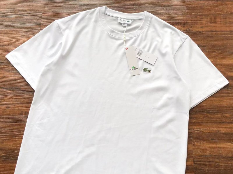 Футболка Lacoste Embroidered Small Front Logo "White" фото № 2
