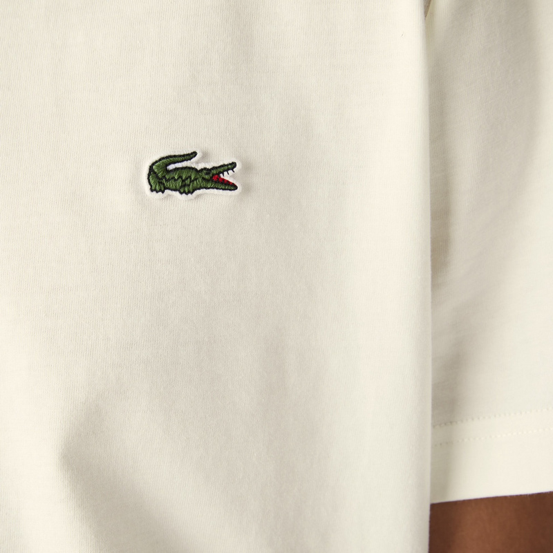 Футболка Lacoste Logos Pattern "White" фото № 4
