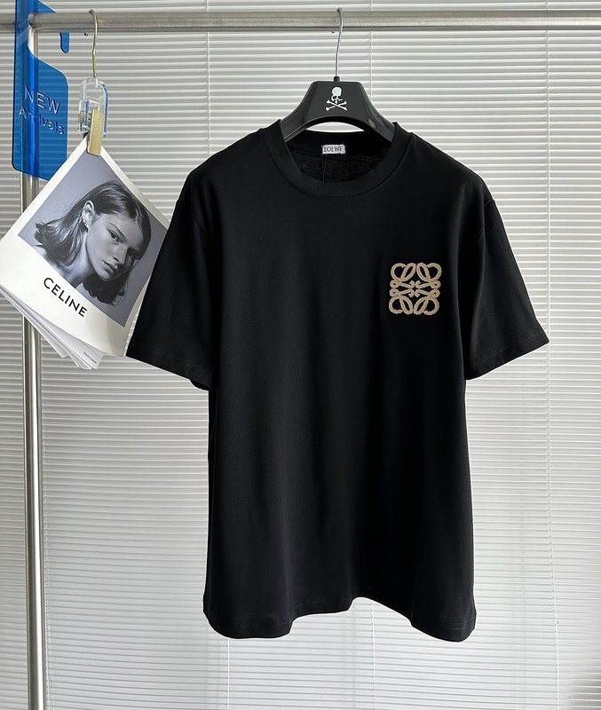 Футболка Loewe With Beige Logo "Black" фото № 2