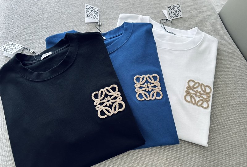 Футболка Loewe With Beige Logo "Black" фото № 3