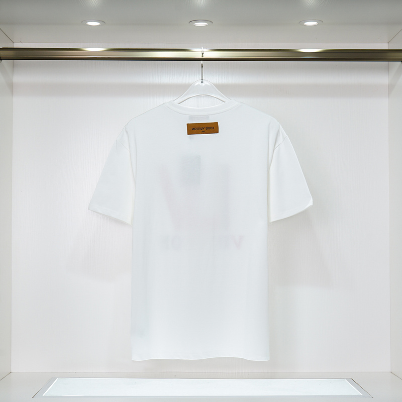 Футболка Louis Vuitton Logo Made Of Stripes "White" фото № 2