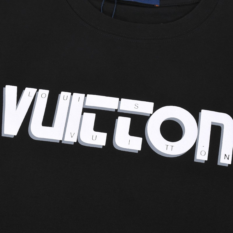 Футболка Louis Vuitton Logo With Cipher "Black" фото № 3