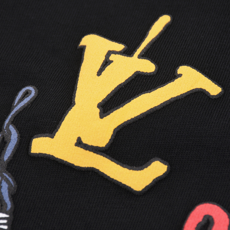 Футболка Louis Vuitton With Emblems Of Objects "Black" фото № 9