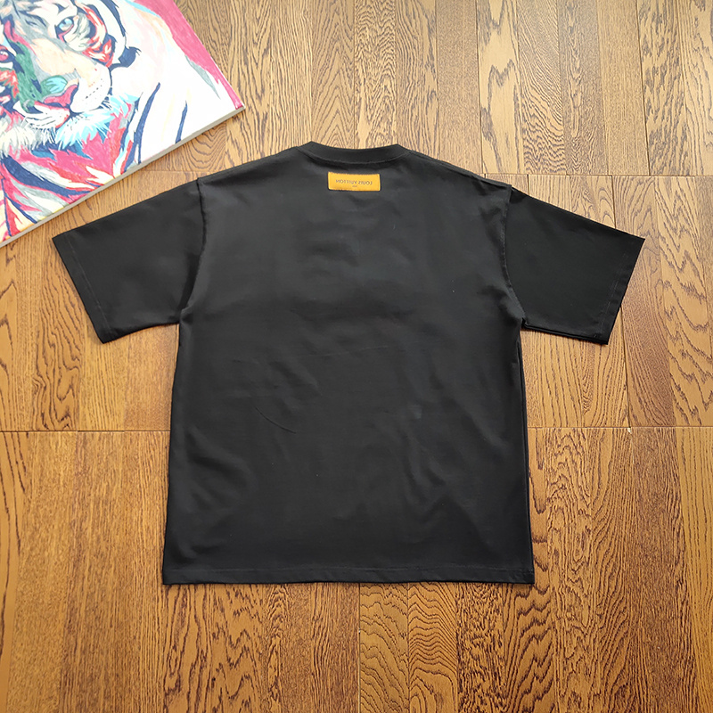 Футболка Louis Vuitton Graffiti Print "Black" фото № 2