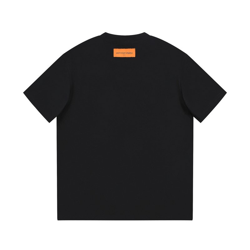 Футболка Louis Vuitton With Logo Print With Brand Patterns "Black" фото № 6