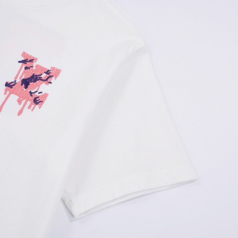 Футболка Louis Vuitton Pink Thread Logo "White" фото № 5