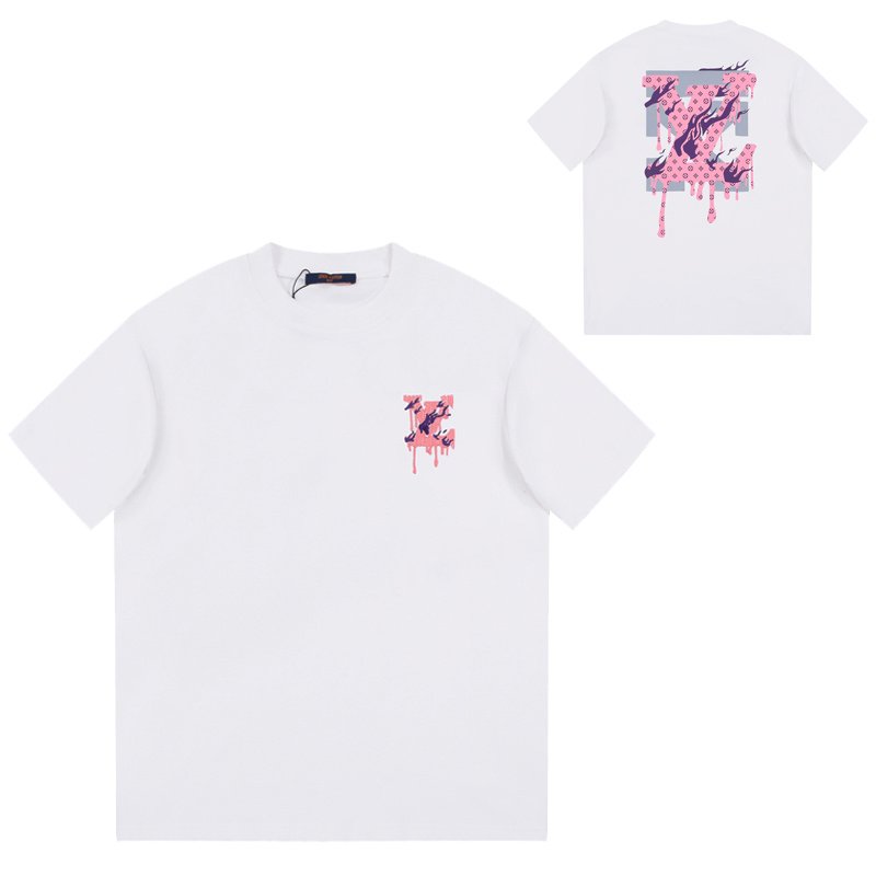 Футболка Louis Vuitton Pink Thread Logo "White" фото № 8