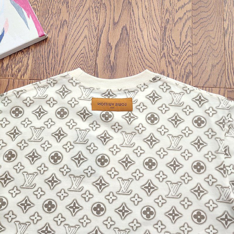 Футболка Louis Vuitton With Symbols Brand "White" фото № 3
